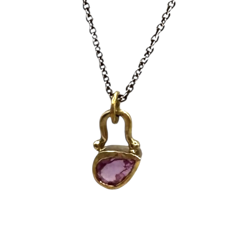 Pink Sapphire Kolye - Kolye