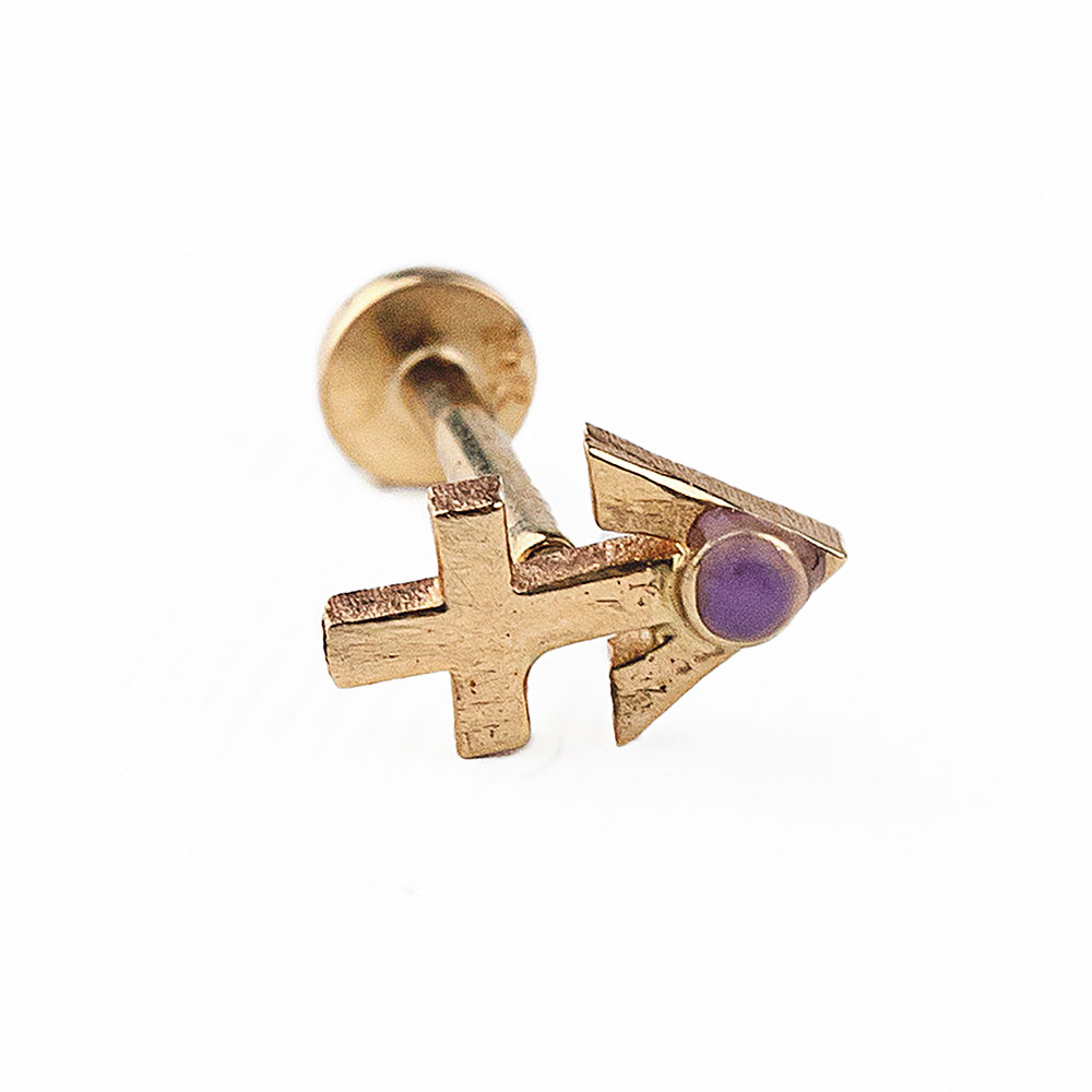 YAY-SAGITTARIUS - Tragus Piercing
